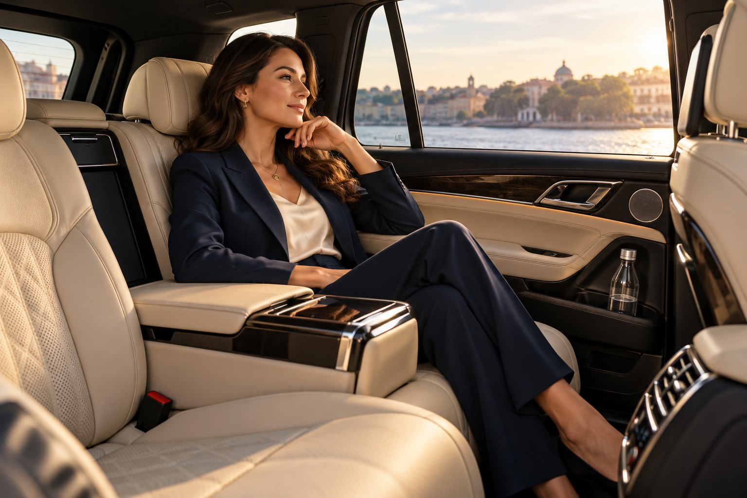 Illustrative premium private vehicle passenger cabin